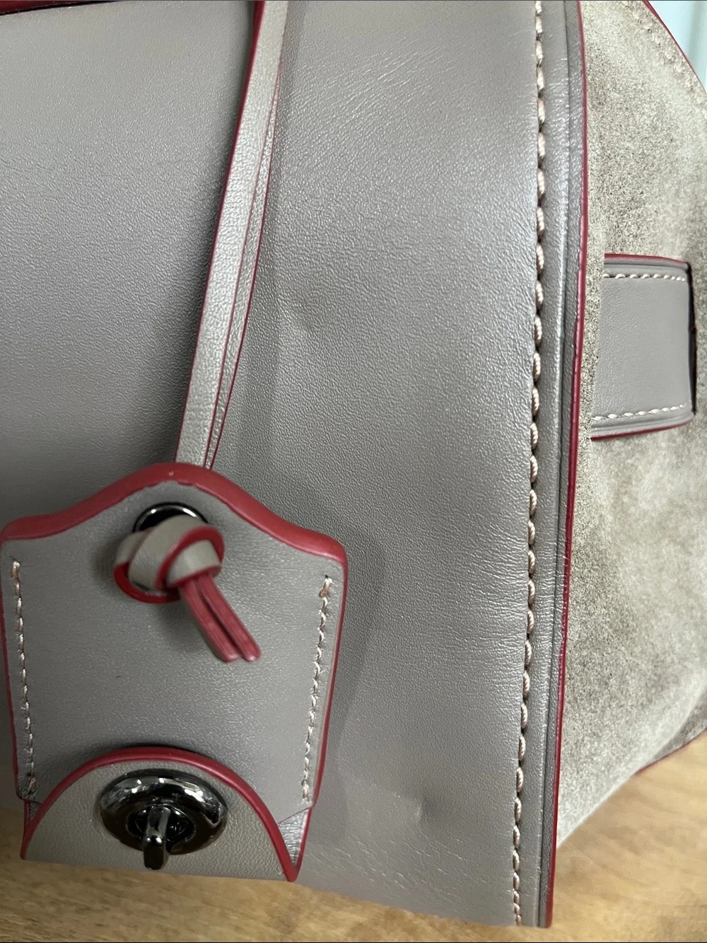 NWT Coach 1941 Ace Satchel Bag 75th Anniversary Gray Whipstitch Limited Edition - Picture 10 of 17